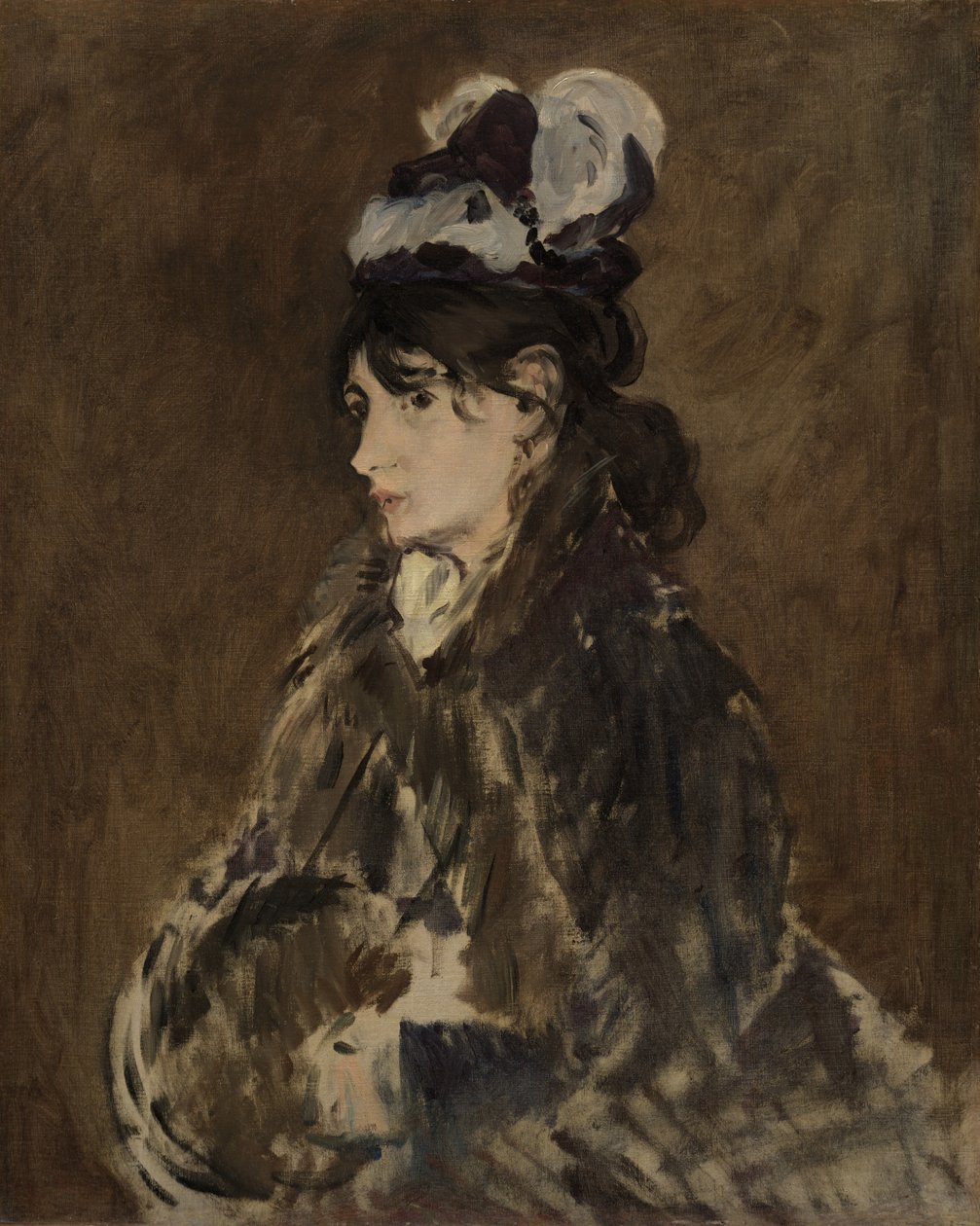 Berthe Morisot, ca 1873 av Édouard Manet