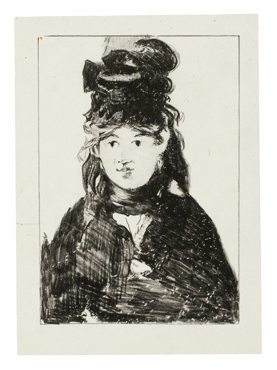Berthe Morisot i svart av Édouard Manet