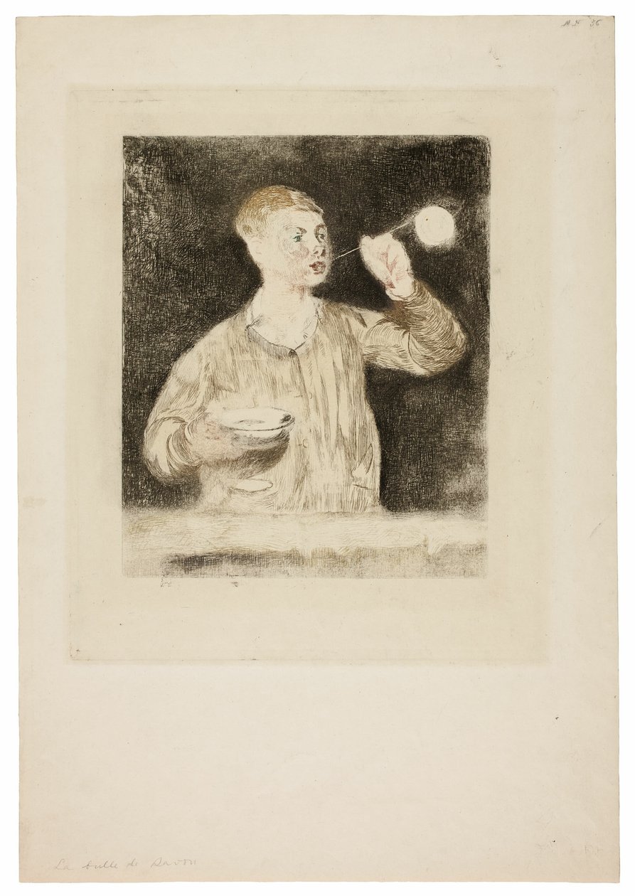 Pojke som blåser såpbubblor av Édouard Manet