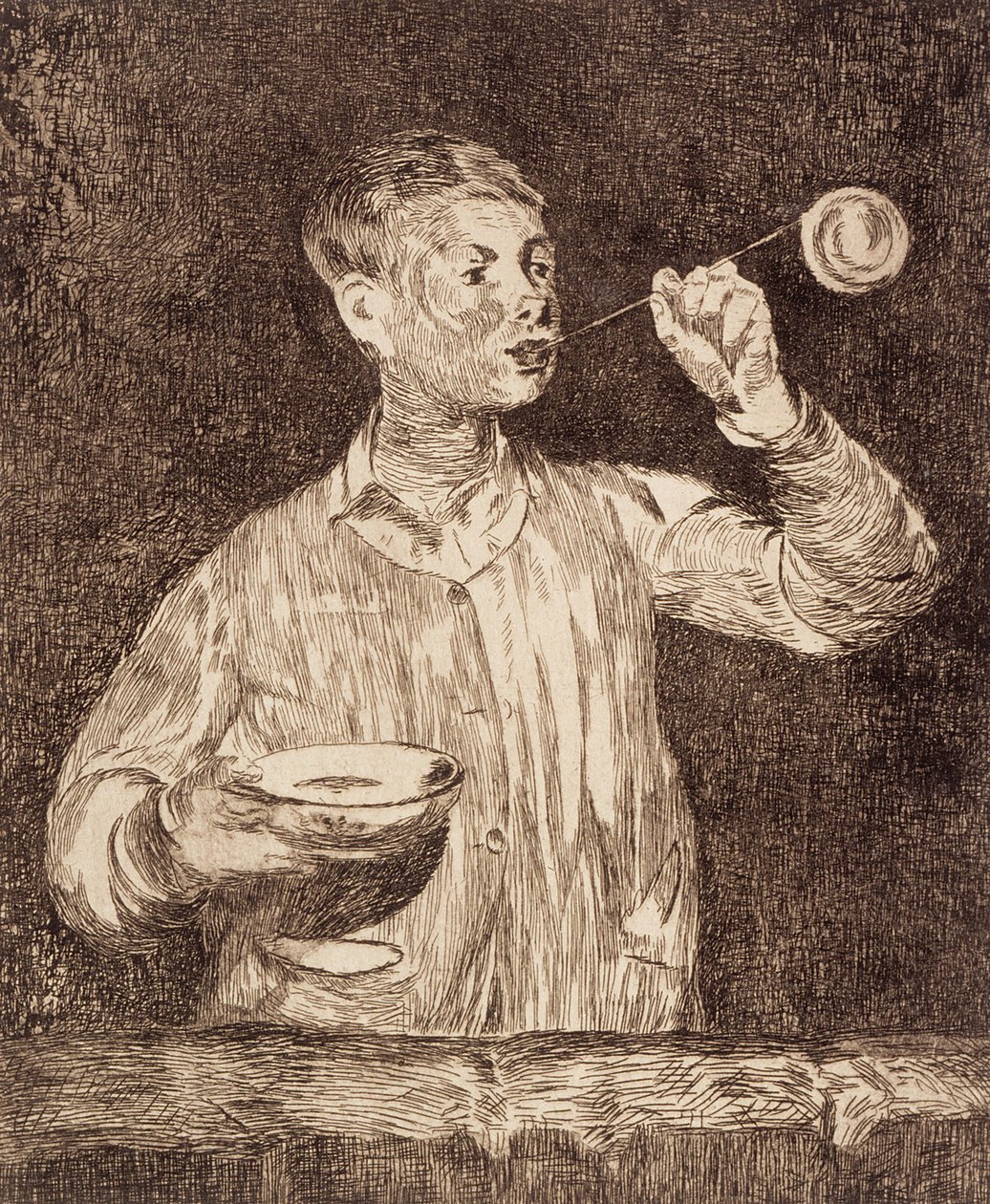 Pojke som blåser såpbubblor av Édouard Manet