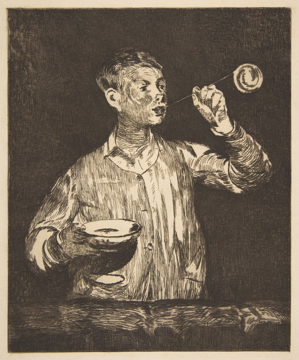 Pojke med såpbubblor av Édouard Manet