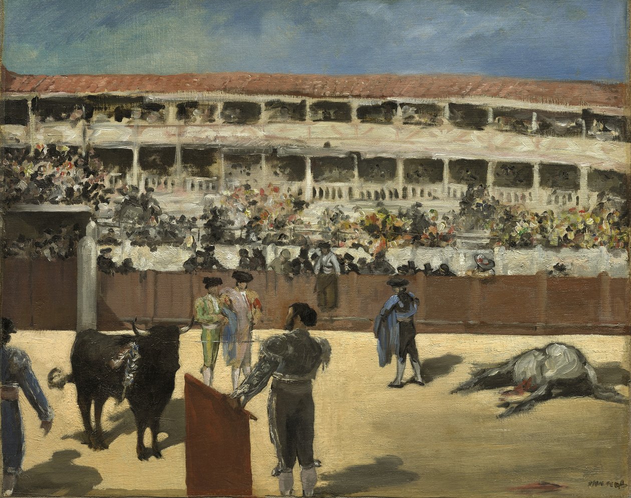 Tjurfäktning, 1865-66 av Édouard Manet