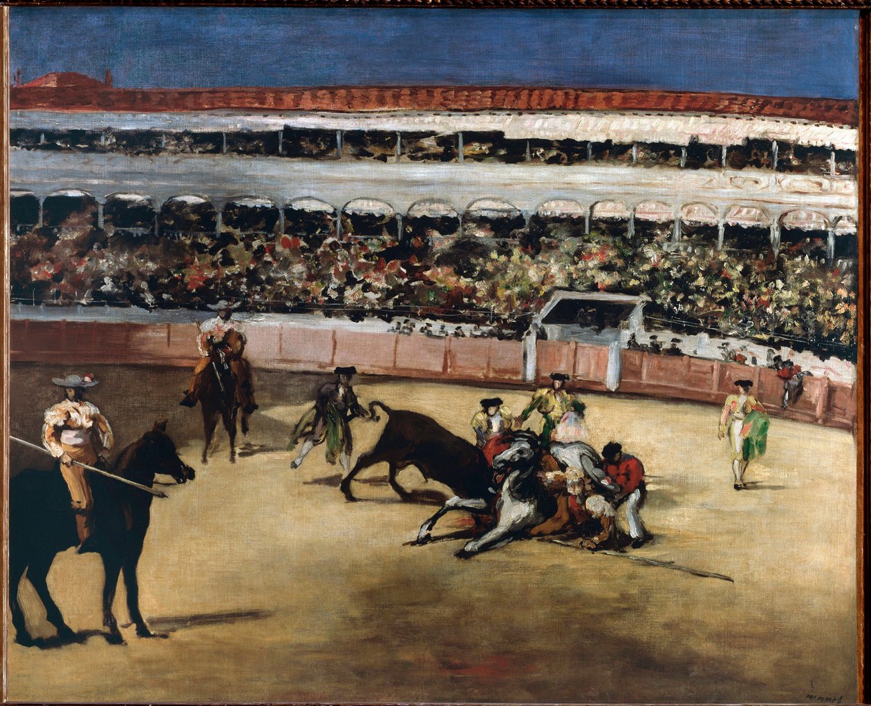 Tjurkamp - 1865-1866. Olja på duk av Édouard Manet