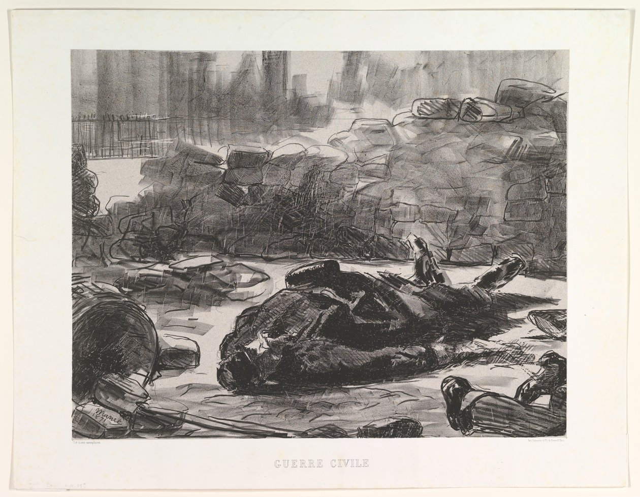 Civil War Civil War, 1871-73, publicerad 1874. av Édouard Manet