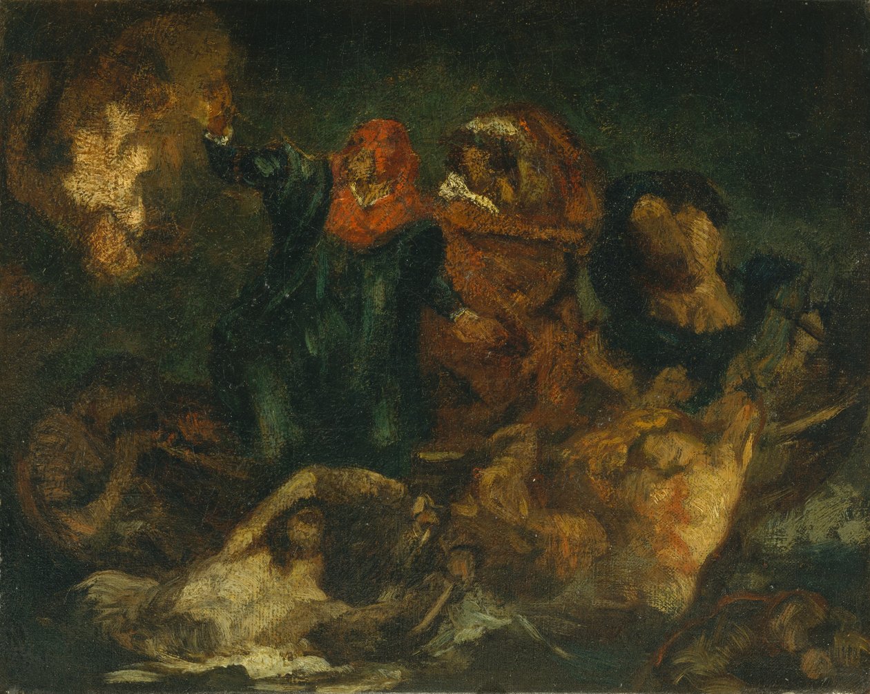 Kopia efter Delacroixs Bark of Dante, ca. 1859. av Édouard Manet