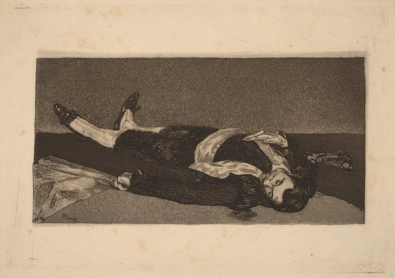 Död torero av Édouard Manet