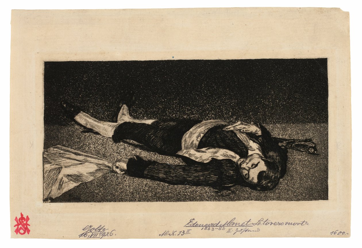 Död Toreador av Édouard Manet
