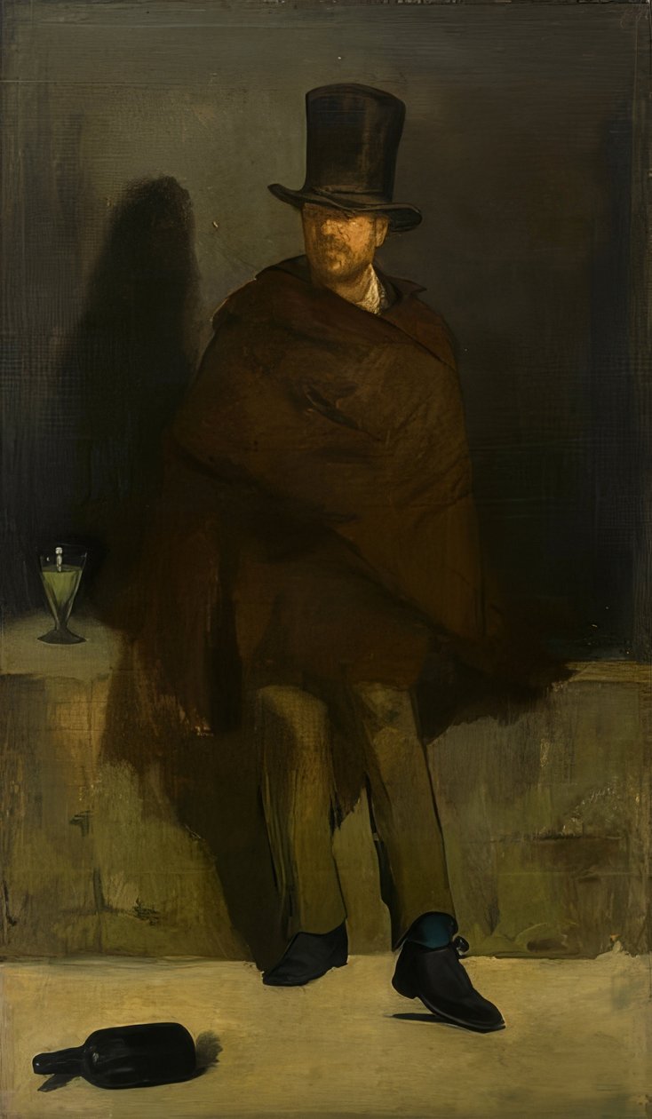 Absintdrickaren. 1859 av Édouard Manet