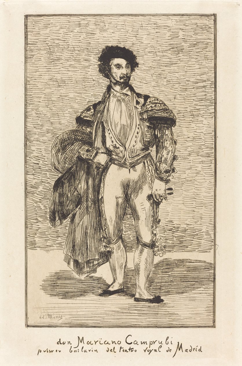 Don Mariano Camprubi (Dansaren) av Édouard Manet
