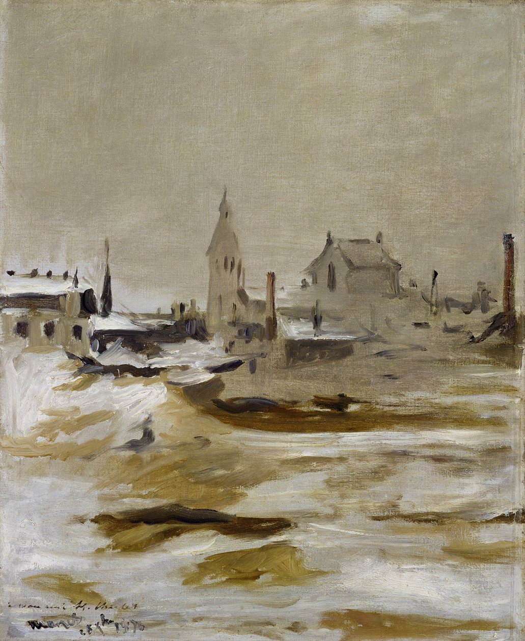 Effekt av snö vid Petit-Montrouge av Édouard Manet