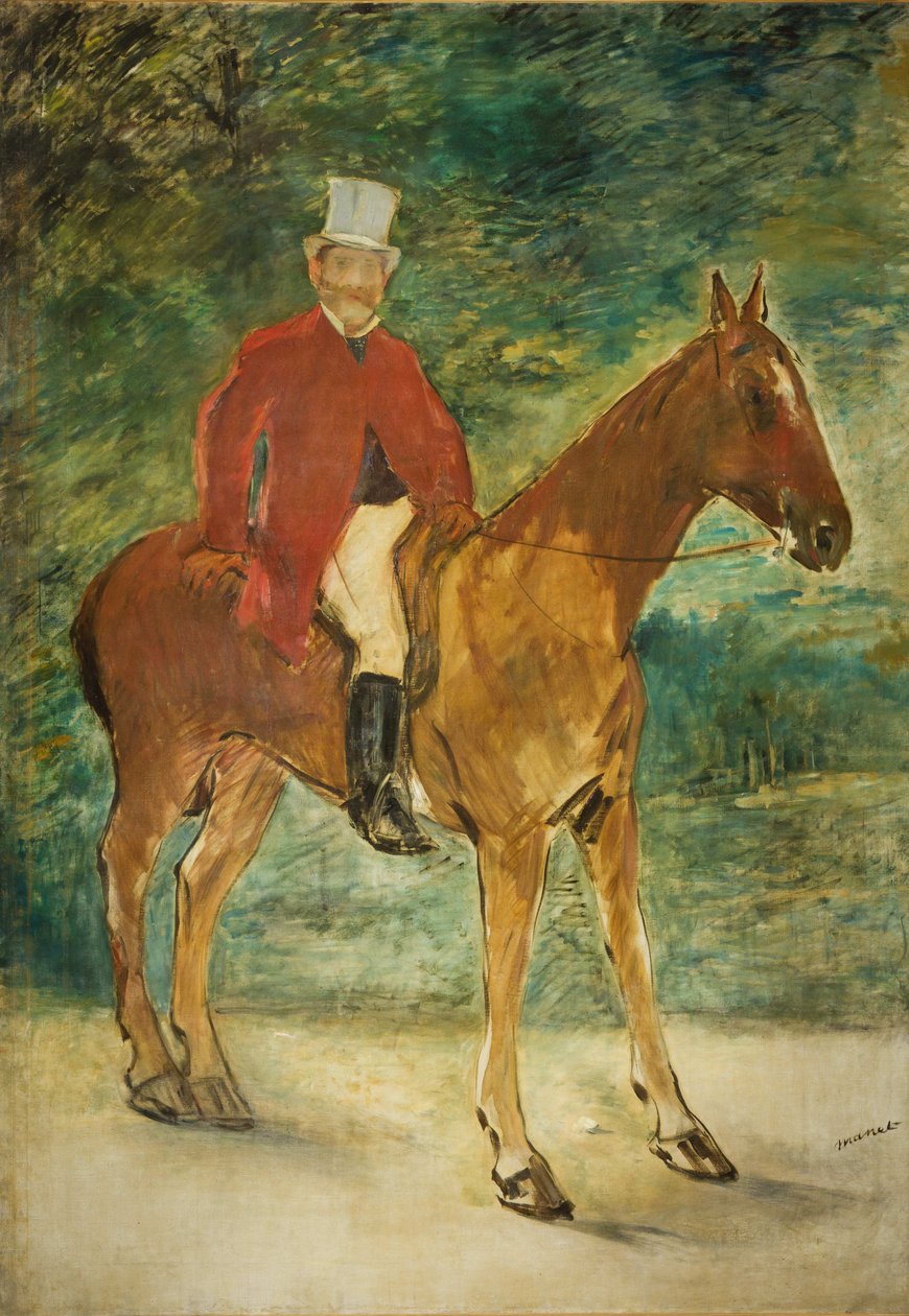 Ridsporträtt av Michel Arnaud, 1875. av Édouard Manet