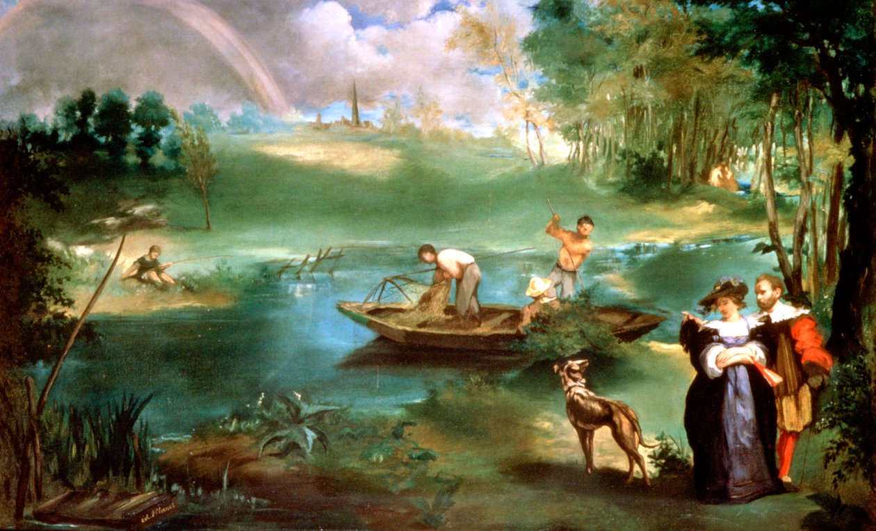 Fiske vid St Ouen, 1860-1861 av Édouard Manet