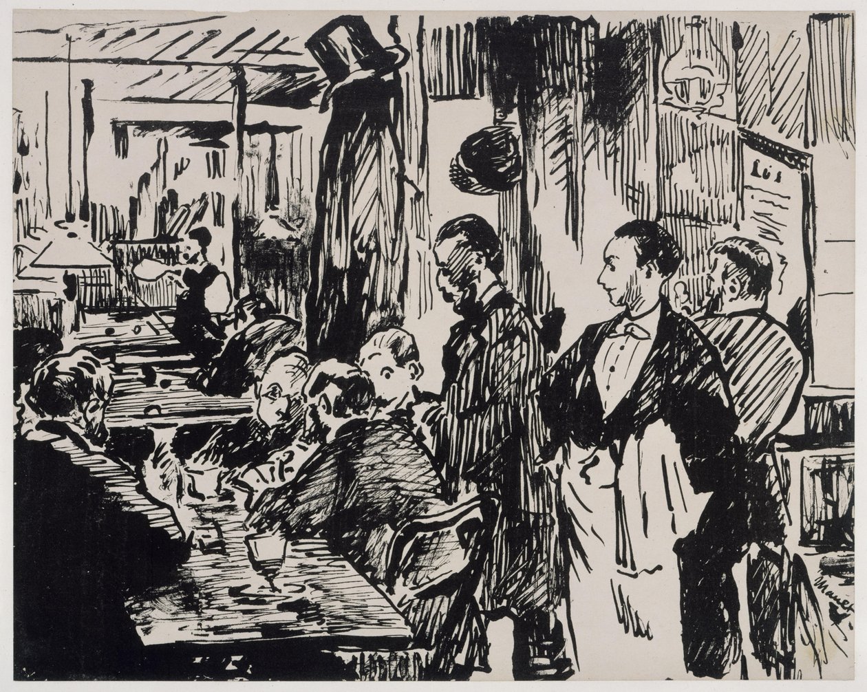 På kaféet (första versionen) av Édouard Manet
