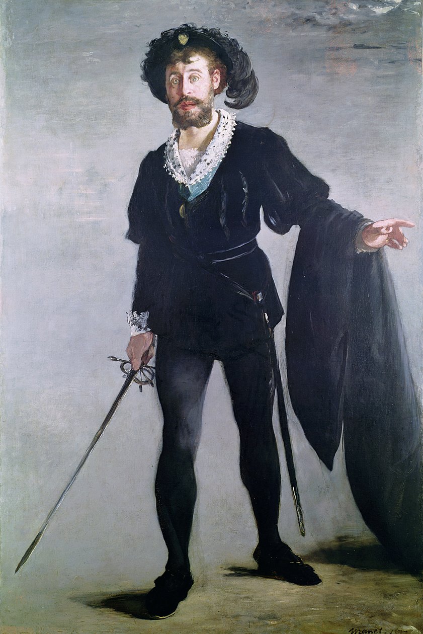 Jean Baptiste Faure (1830-1914) som Hamlet, 1877 av Édouard Manet