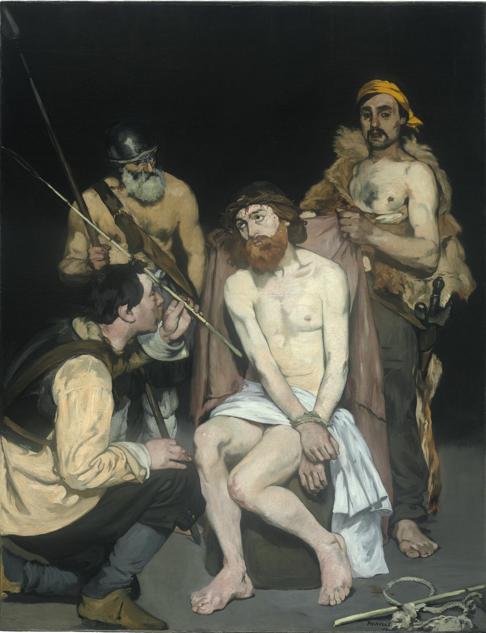 Jesus hånad av soldaterna, 1865 av Édouard Manet