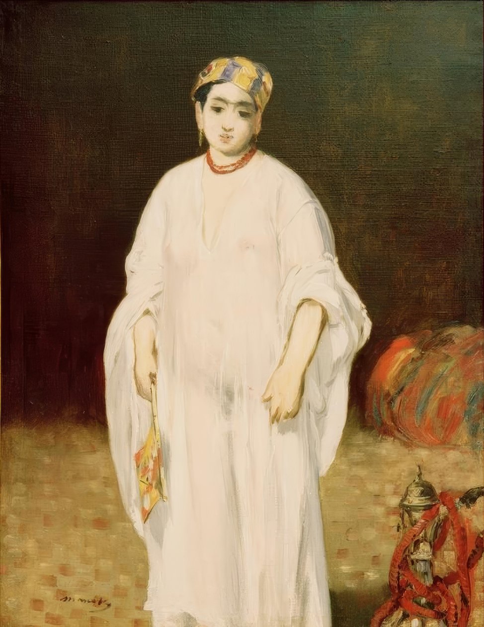 Ung kvinna i orientalisk kostym (La Sultane) av Édouard Manet