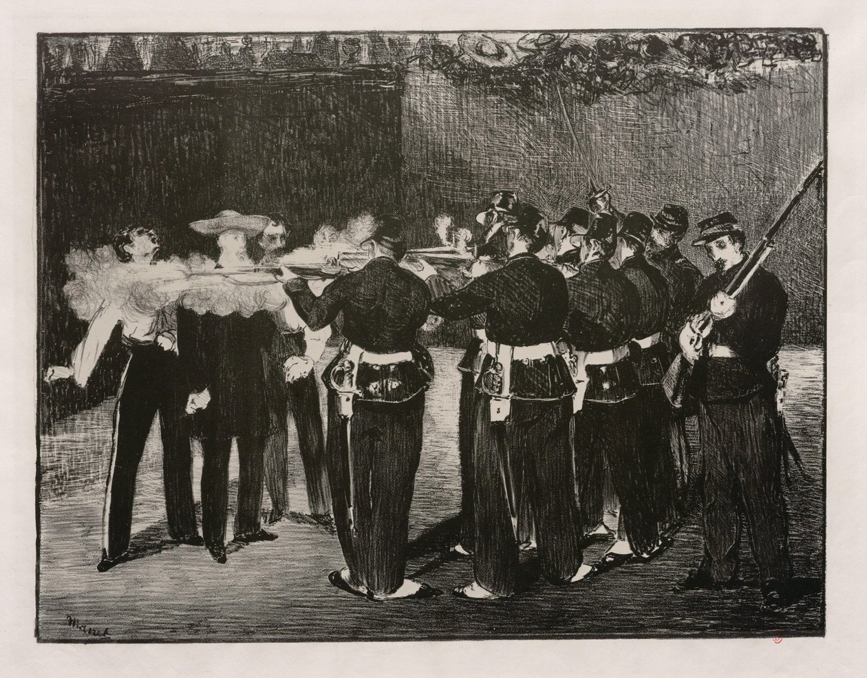 Maximiliens avrättning av Édouard Manet