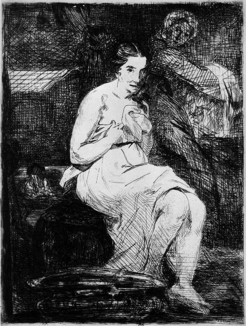 Toaletten, 1861 av Édouard Manet