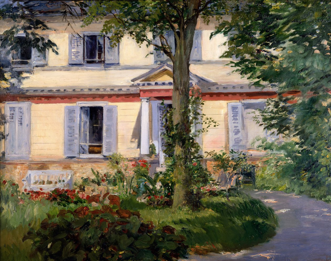 Huset i Rueil av Édouard Manet