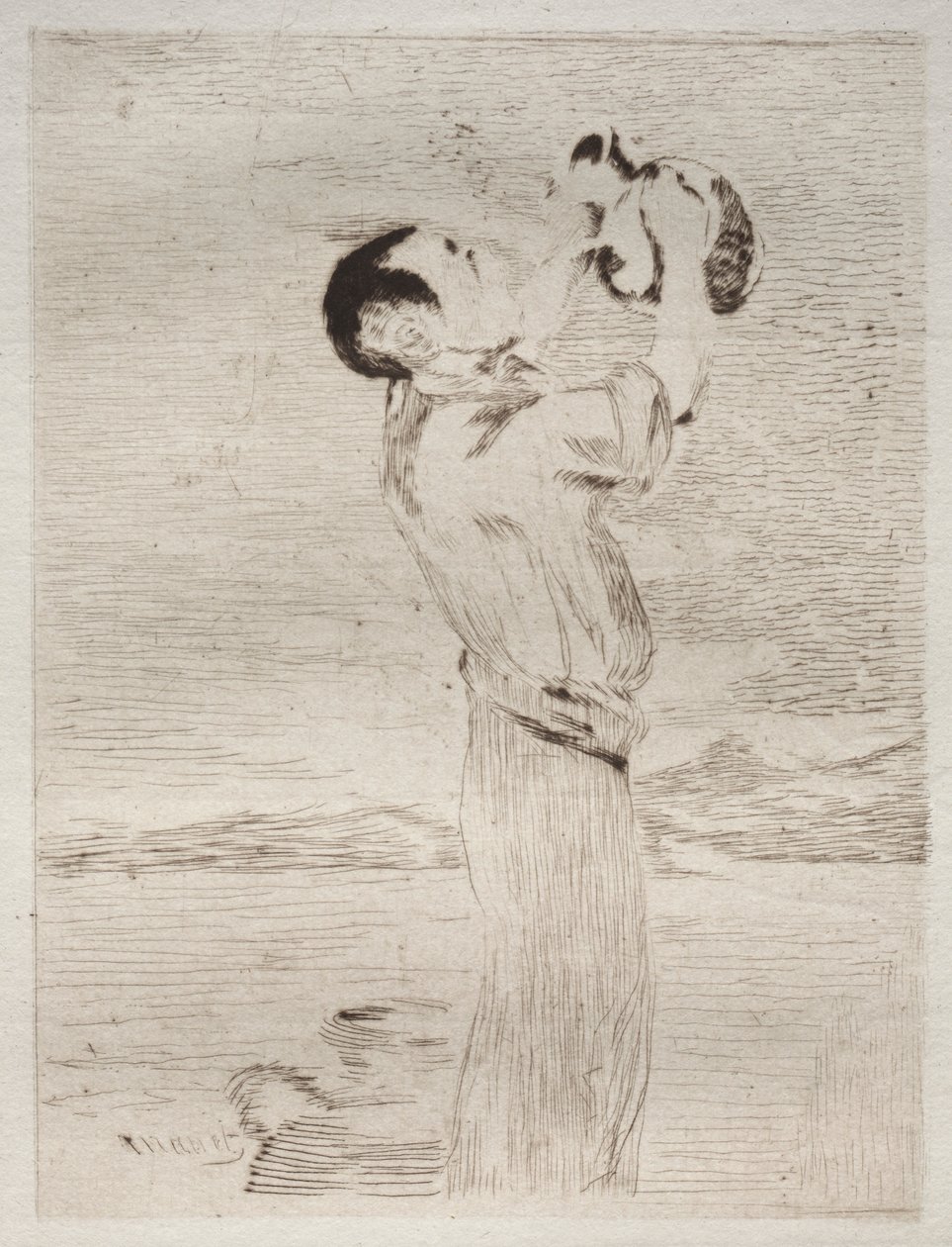 Vattendrickaren. av Édouard Manet