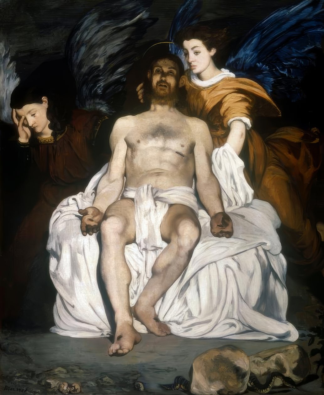 Den döde Kristus och änglarna av Édouard Manet