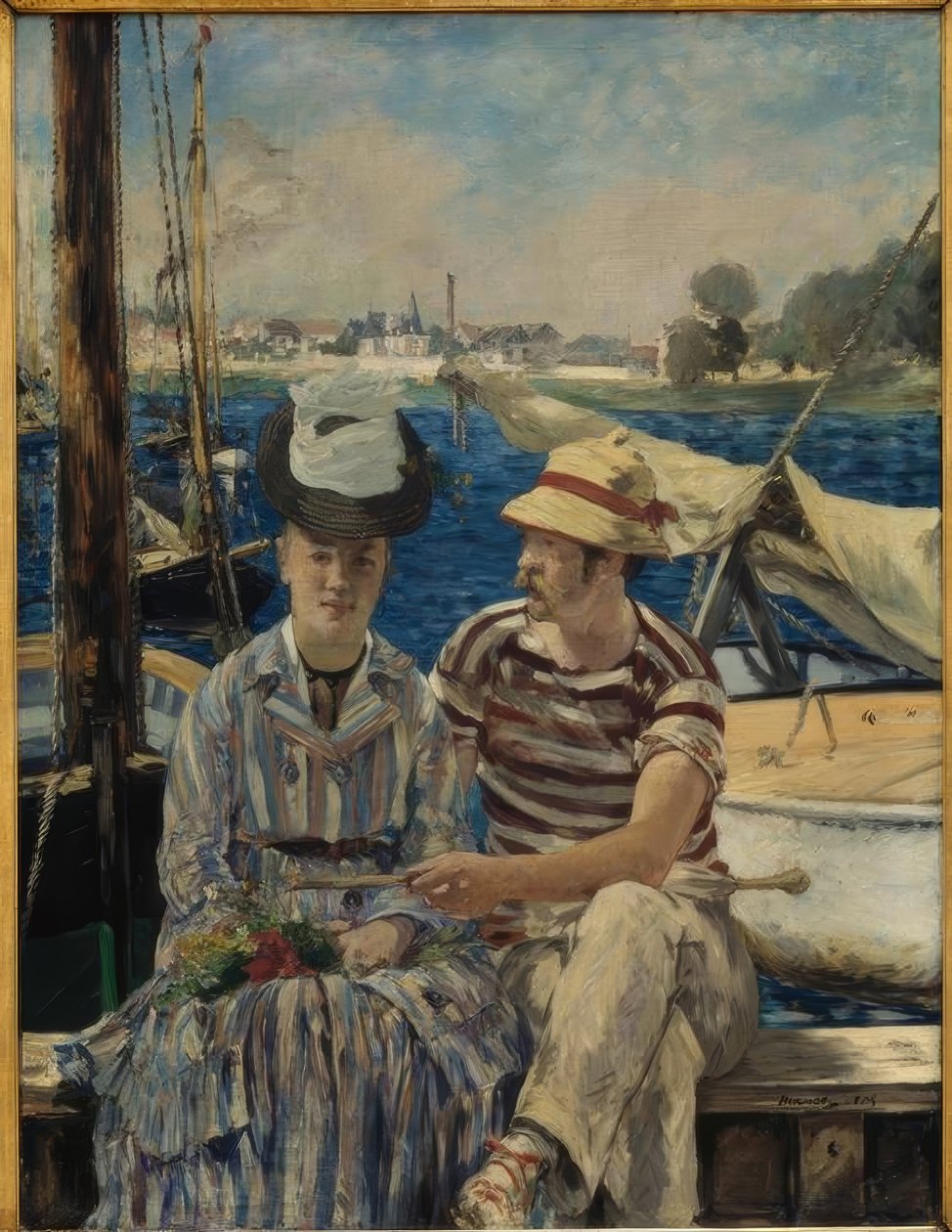 Söndag på Seine (Argenteuil) av Édouard Manet