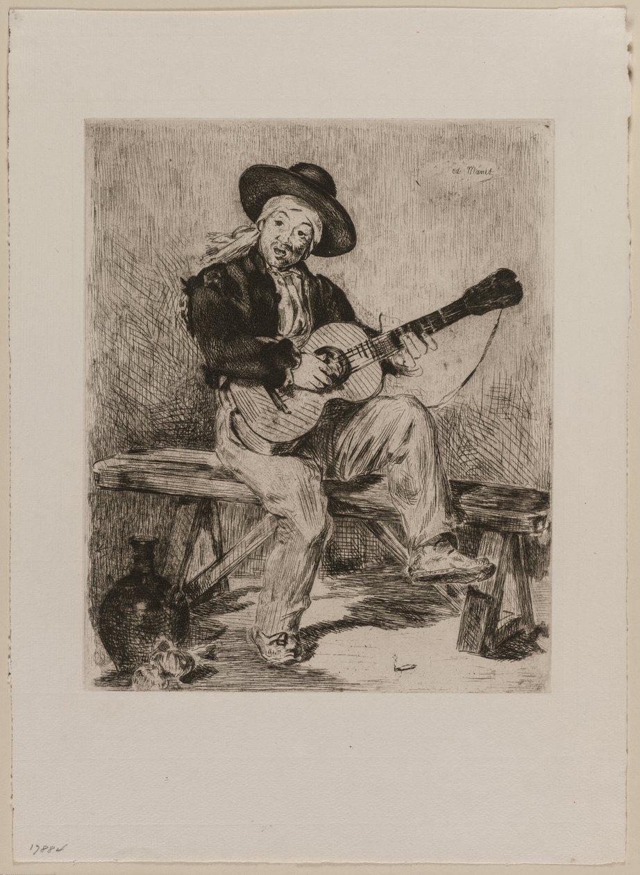 Guitarrero, 1861. av Édouard Manet