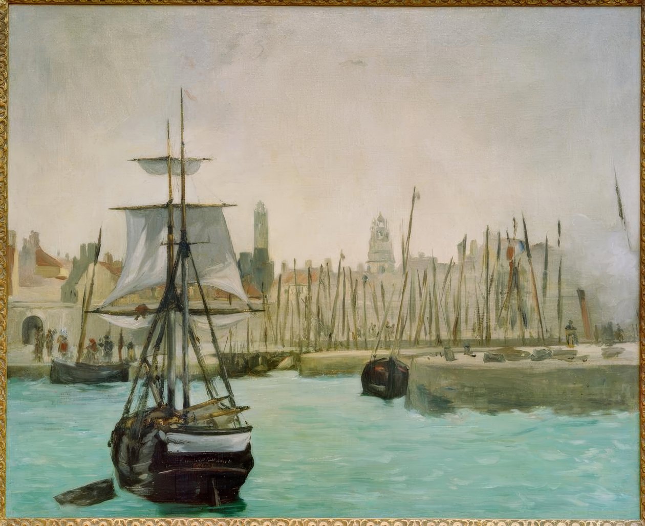 Hamnen i Calais av Édouard Manet