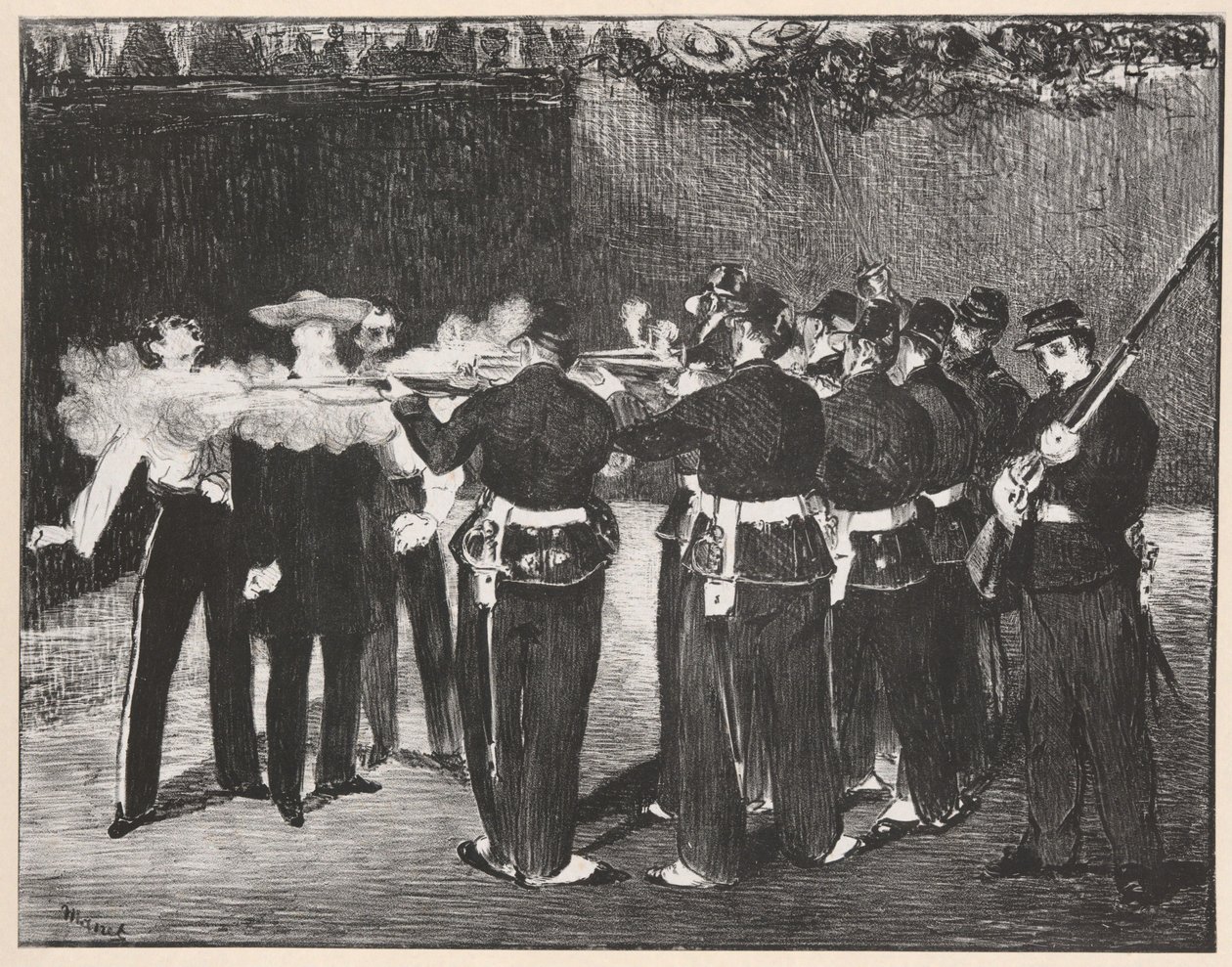 Avrättningen av Maximilian av Édouard Manet