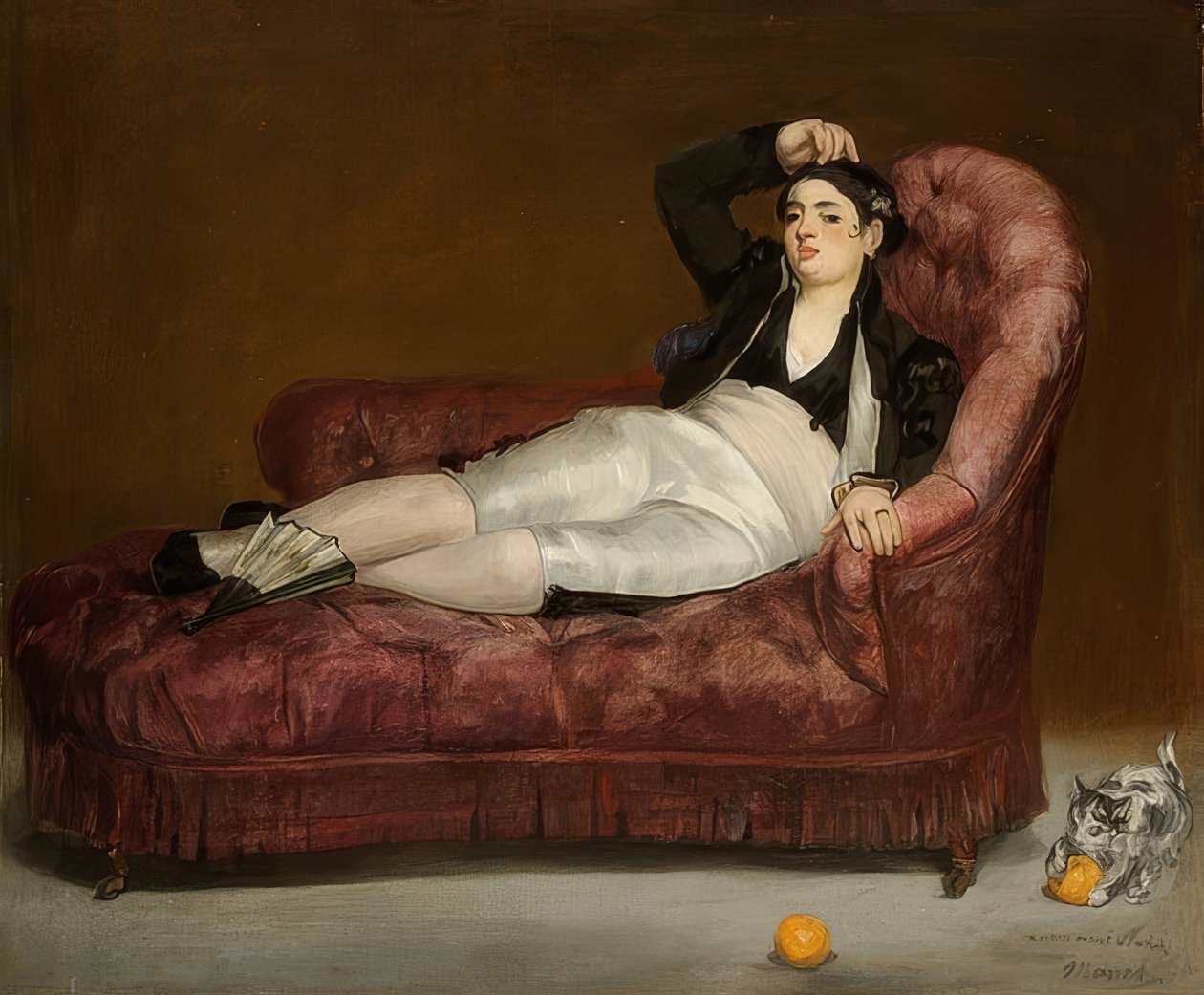 Lutande ung kvinna i spansk kostym. 1862-63 av Édouard Manet
