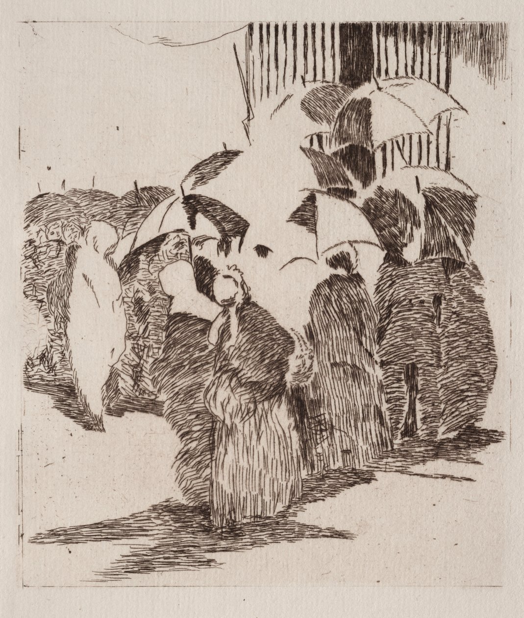 Linje framför slaktaren av Édouard Manet