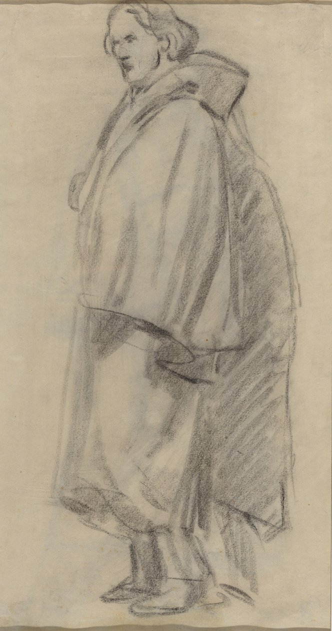 Man som bär en mantel [verso] av Édouard Manet