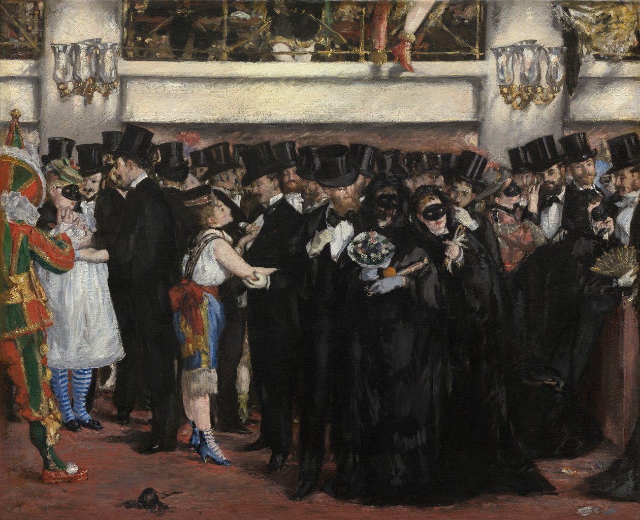 Maskerad bal på Operan av Édouard Manet