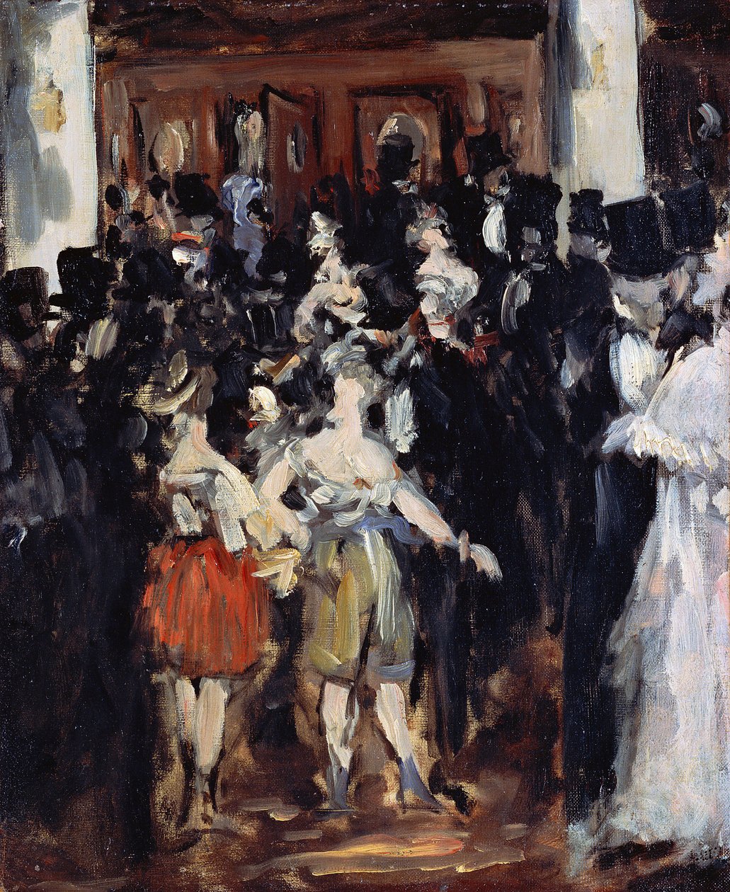 Maskerad bal på operan - Manet, Edouard (1832-1883) Olja på duk 1873 46,7x38,2 Bridgestone Museum of Art av Édouard Manet