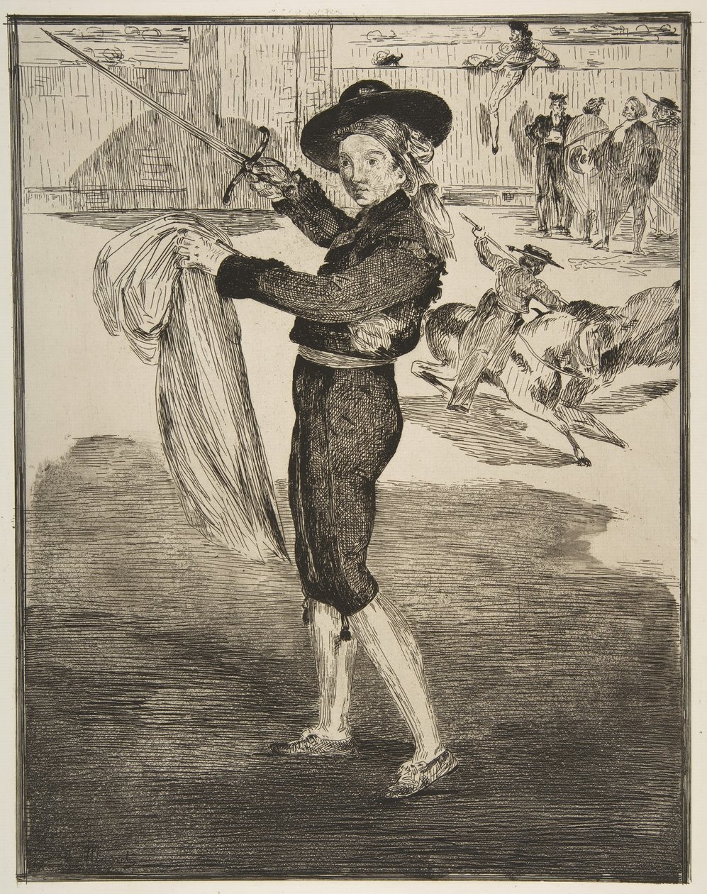 Mlle. Victorine i en Espadas kostym, 1862. av Édouard Manet