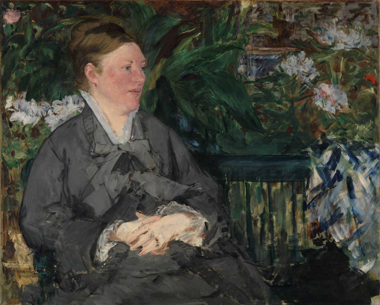 Norska Bokmål:  Mme Manet i konservatoriet Madame Manet i konservatoriet av Édouard Manet