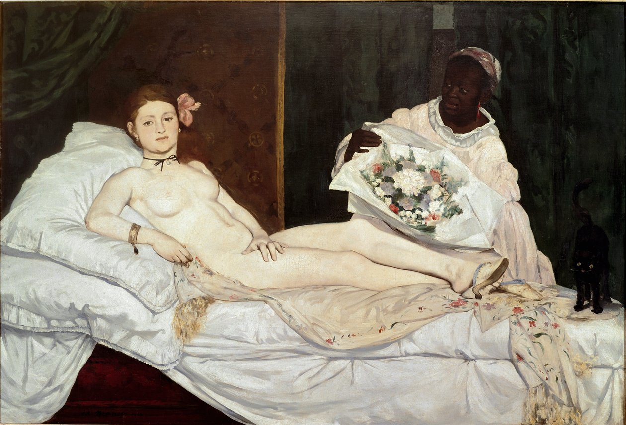 Olympia, detalj av Édouard Manet