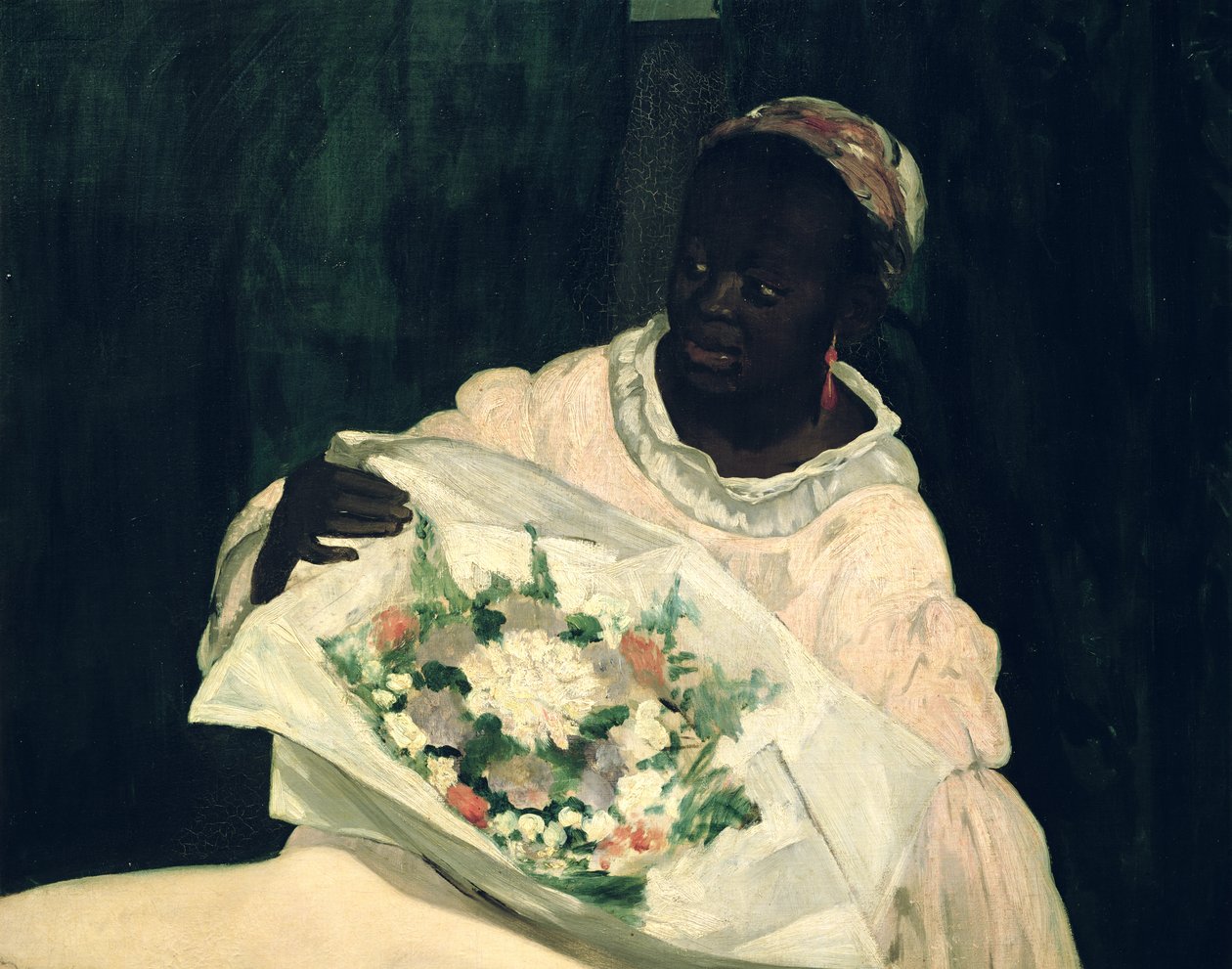 Olympia, detalj av den svarta tjänaren, 1863 av Édouard Manet