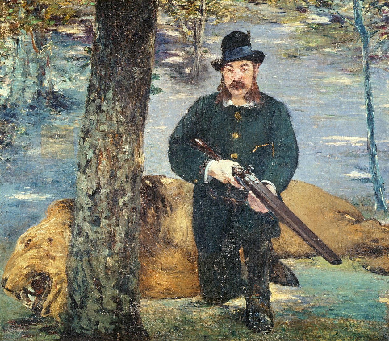 Pertuiset, Lejonjägare, 1881 av Édouard Manet