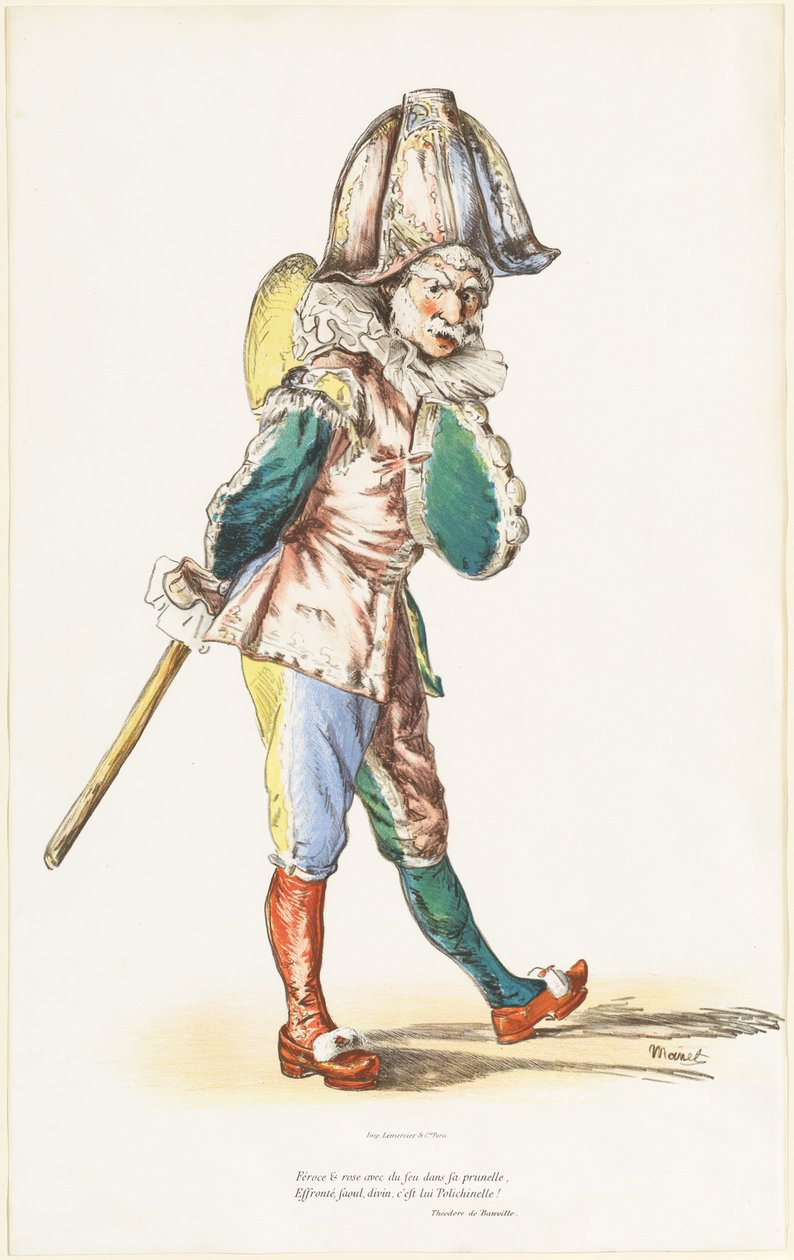 Punchinello av Édouard Manet