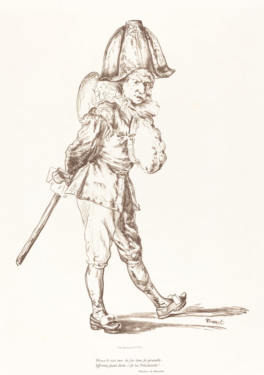 Punchinello, 1874. av Édouard Manet
