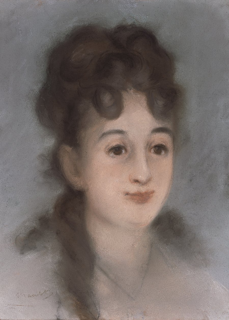 Porträtt av Eva Gonzalès av Édouard Manet