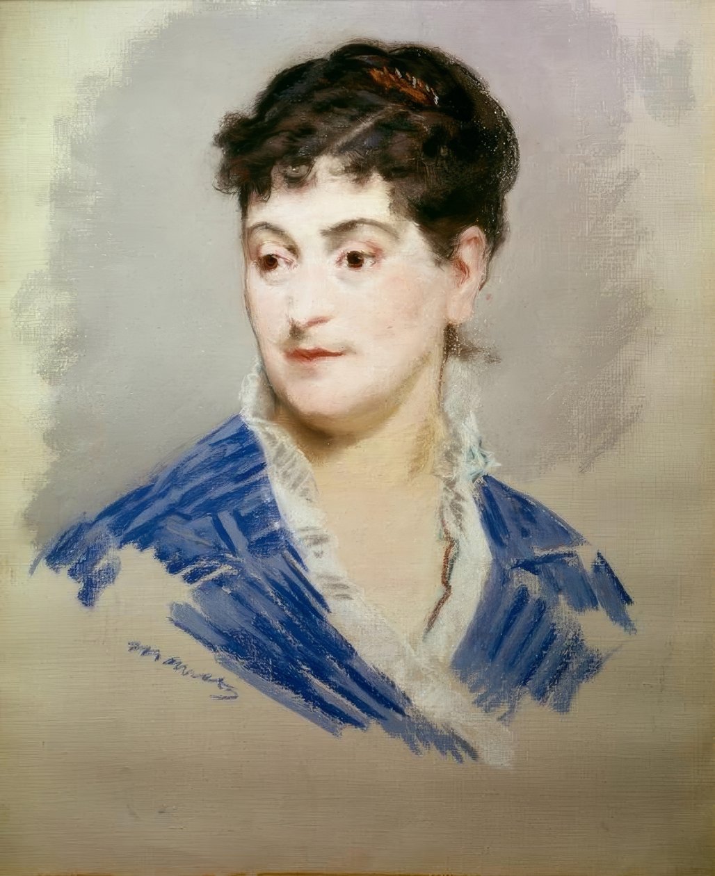 Porträtt av Mme Emile Zola av Édouard Manet