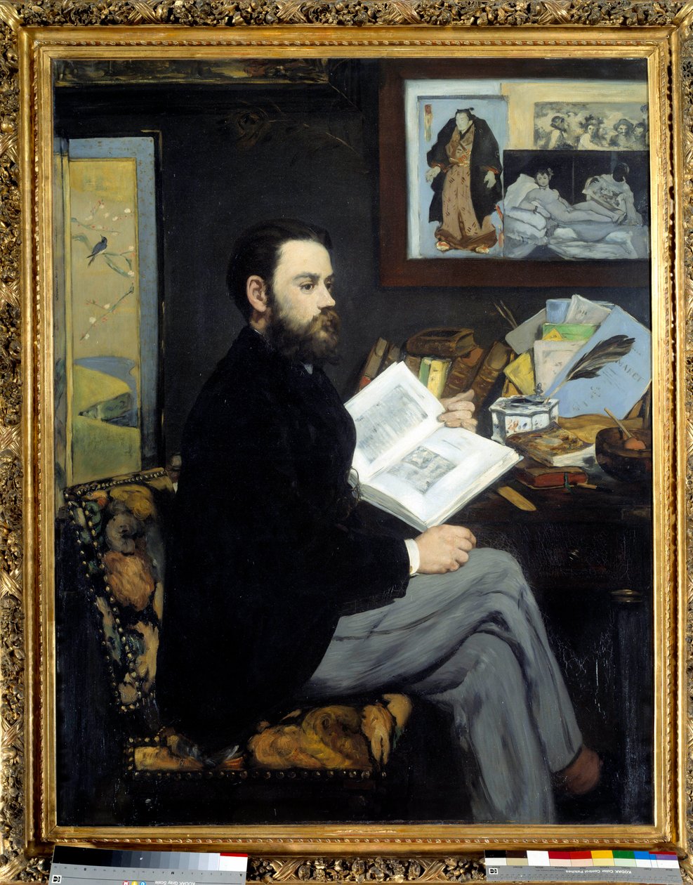 Porträtt av Emile Zola (1840 - 1902) - Målning av Edouard Manet (1832-1883) av Édouard Manet