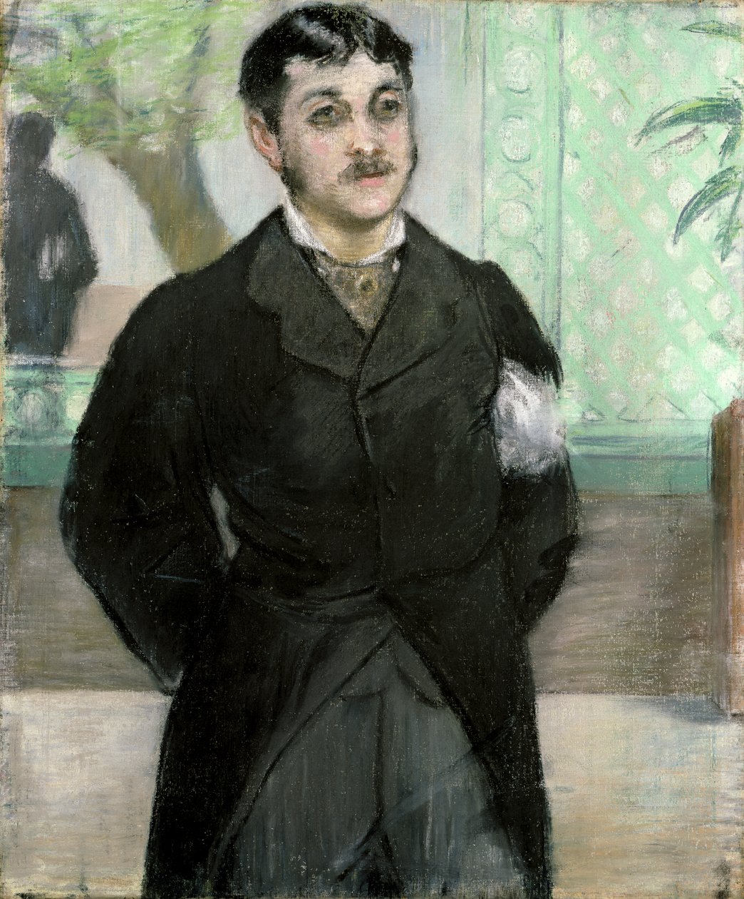 Porträtt av M. Gauthier-Lathuille, son till ägaren av restaurangen "Le Pere Lathuille" (pastell på duk) av Édouard Manet