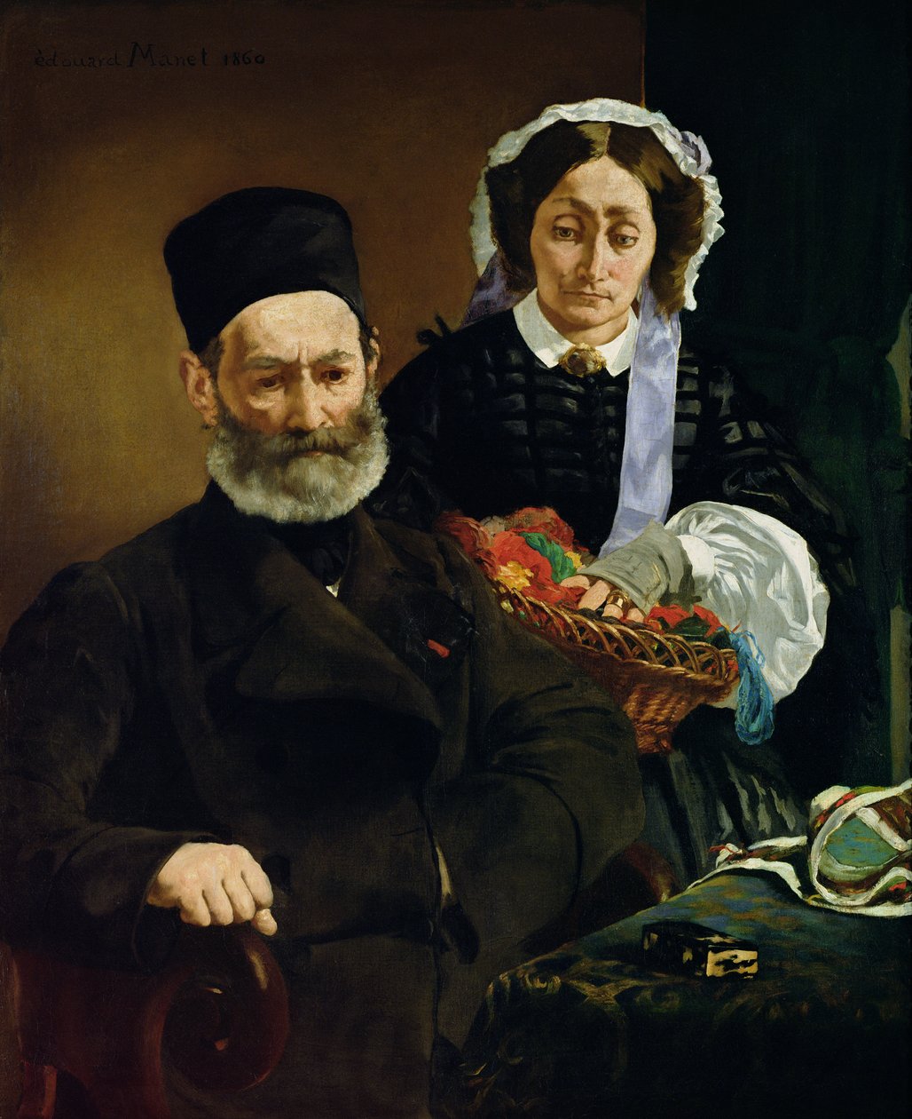 Porträtt av Monsieur och Madame Auguste Manet av Édouard Manet
