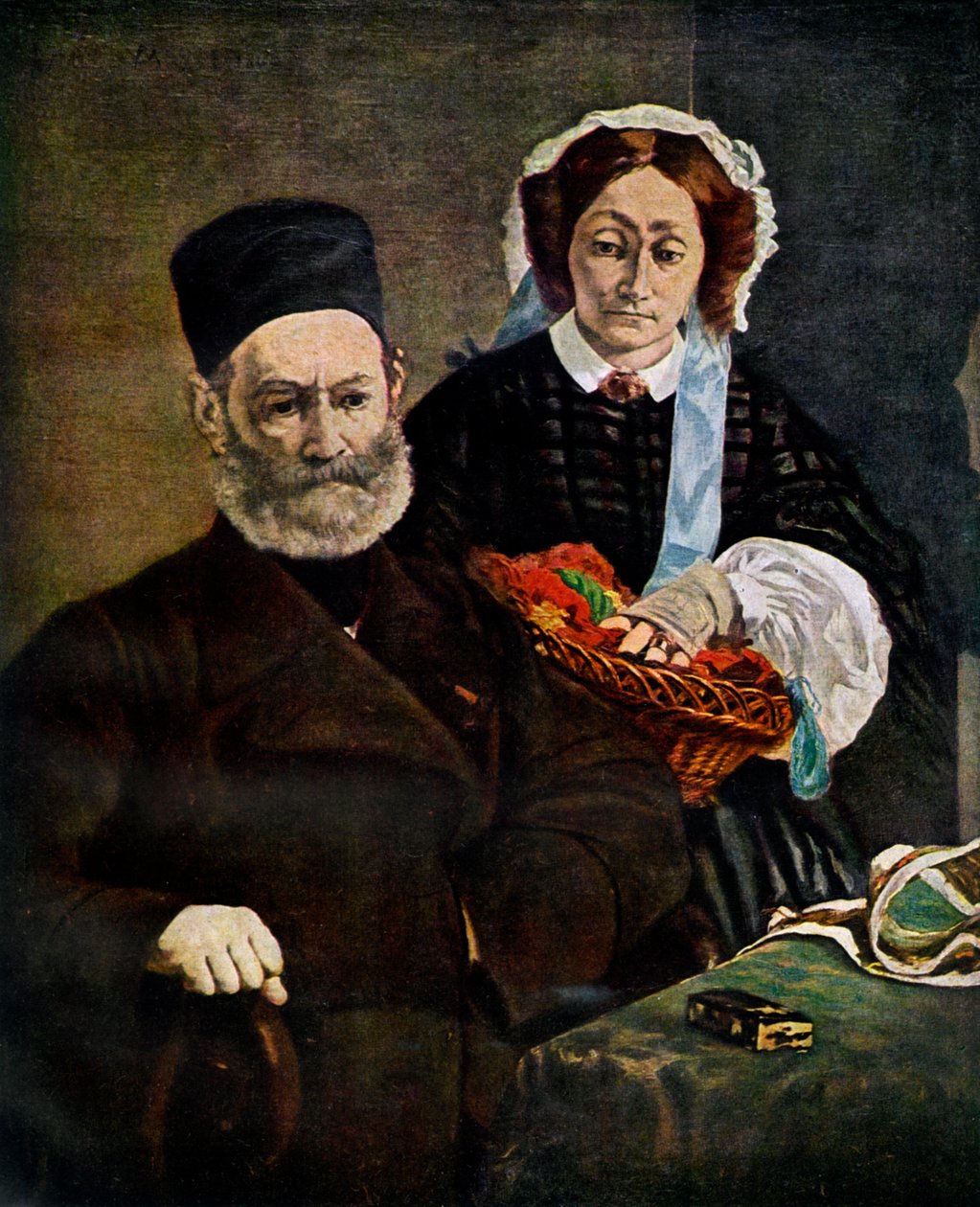 Porträtt av Monsieur och Madame Auguste Manet, 1860-1938. av Édouard Manet