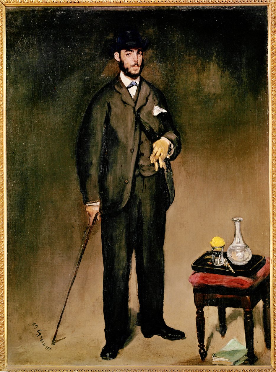 Porträtt av Theodore Duret ... (målning på duk) av Édouard Manet
