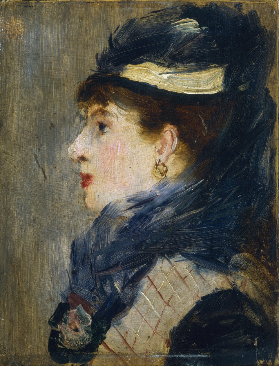 Porträtt av en dam av Édouard Manet