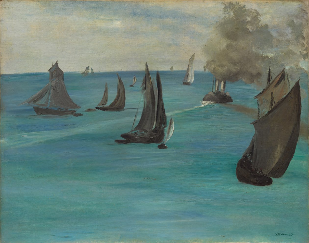 Havsutsikt, lugnt väder Havsutsikt, lugnt väder, 1864. av Édouard Manet